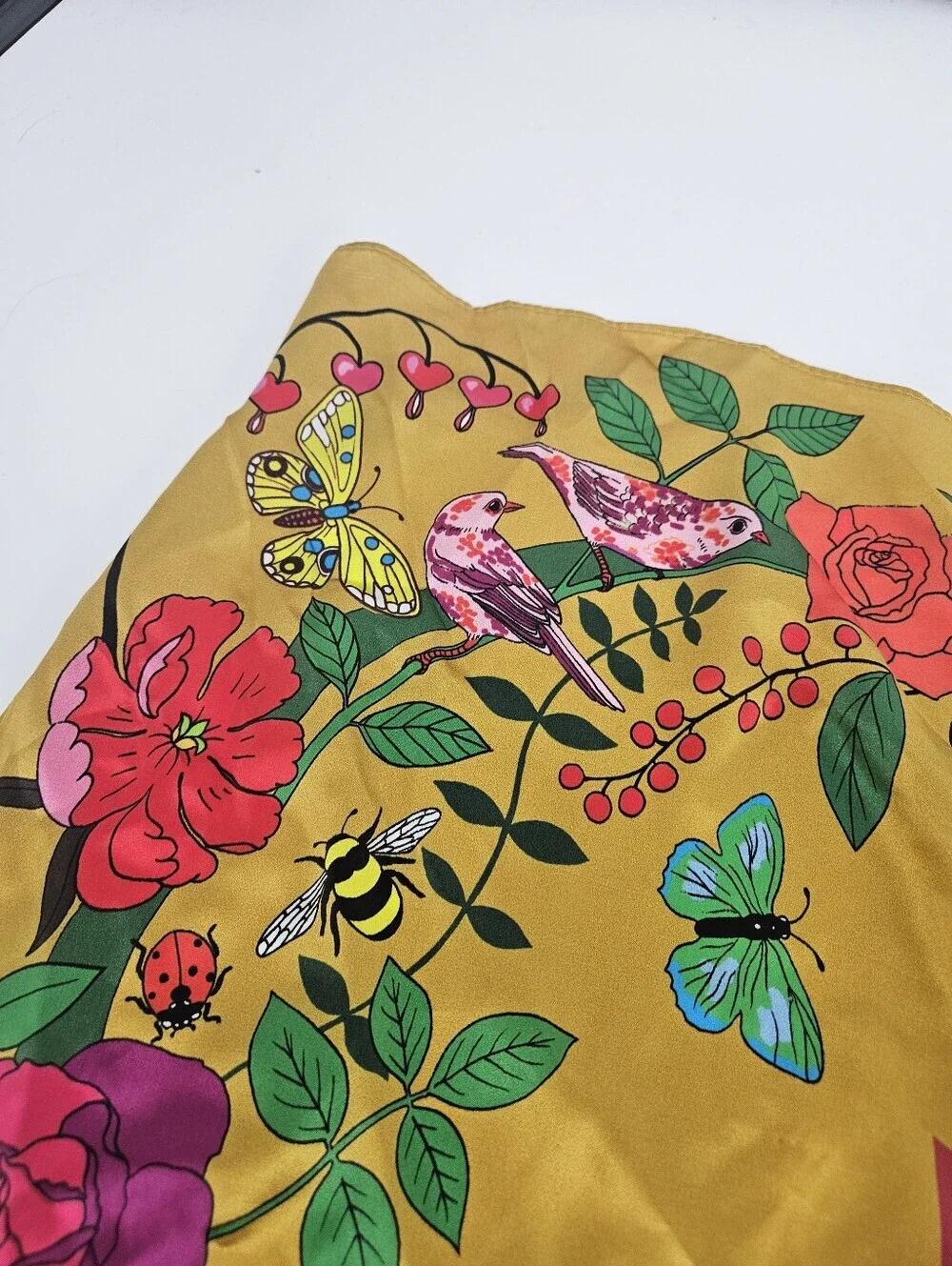 Anthropologie X Karen Mabon Silk Floral Print 